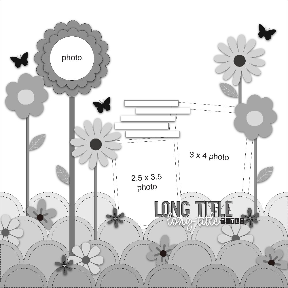 Sweet Flower Patch: A Whimsical Garden Layout Sketch!